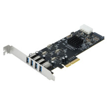 PCIe 4-Port USB3.0 Erweiterungskarte 20G PCI-E auf Kanäle USB 3.0 Riser PCI Express Adapter