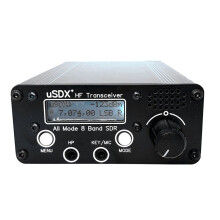 3-5W USDX+ SDR Transceiver All Mode 8 Band HF Ham Radio QRP CW 80M/60M/40M/30M/20M/17M/15M/10M US Plug