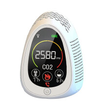 5 in 1 Tuya Air Quality Monitor Photoelectric Carbon Dioxide Detector Fire Alarm CO2 Temperature Humidity Detector-B