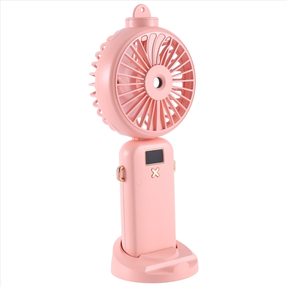 5000Mah Folding Electric Fan Usb Rechargeable Air Cooling Function 5 Speed Digital Display Handheld Fan, C 4854171182012