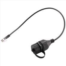1Pcs RJ11 6P6C Telephone Extension Cable Male to Female IP67 Waterproof for Accessories,Quick Lock