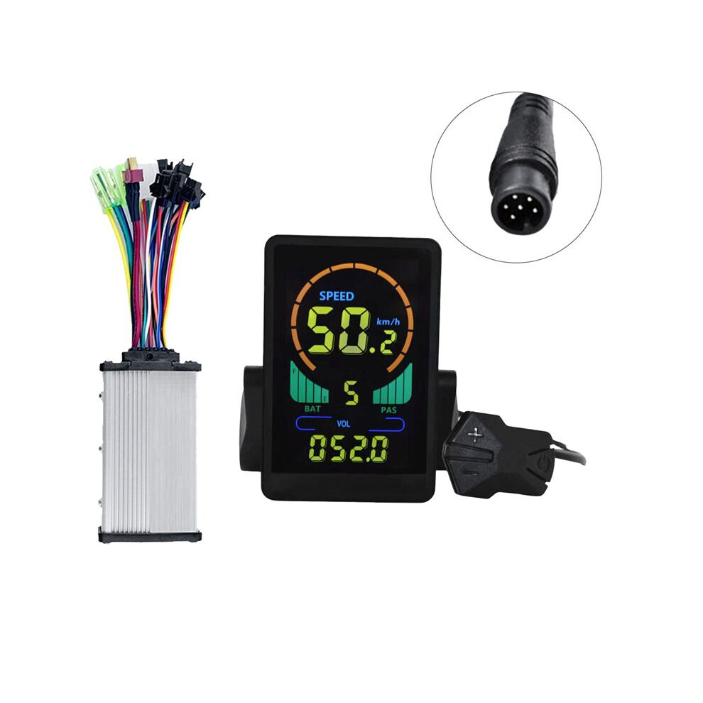 M7c Electric Bike Lcd Display Color Meter 24V-60V+36V 350W Sine Wave Controller E Scooter Uart For Bike(6Pin) 4854171163127
