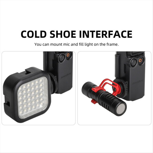 for Pocket 3 Expansion Adapter Protective Bezel Extension Handle Cold Shoe Bracket Accessory 1