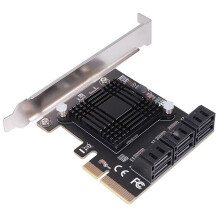 3 PCI Expansion Card PCI-E/PCIE Controller Multiplier SATA3 6Gbps ASMedia ASM1166 Chip for HDD SSD 1X