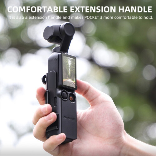 for Pocket 3 Expansion Adapter Protective Bezel Extension Handle Cold Shoe Bracket Accessory 2