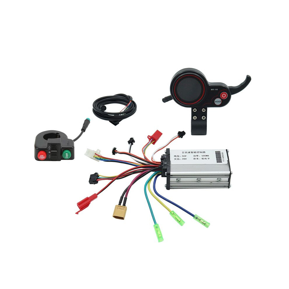 36V 500W Controller Mr-100 Lcd Display Meter Dashboard+Switch Button For Electric Scooter 4854171169440