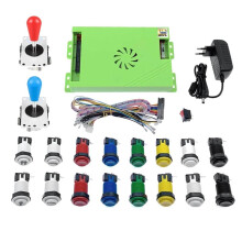 Box DX GPIO Joystick DIY Kit 4,8mm Tasten 7770 in 1 Spiel für Automaten (EU-Stecker)