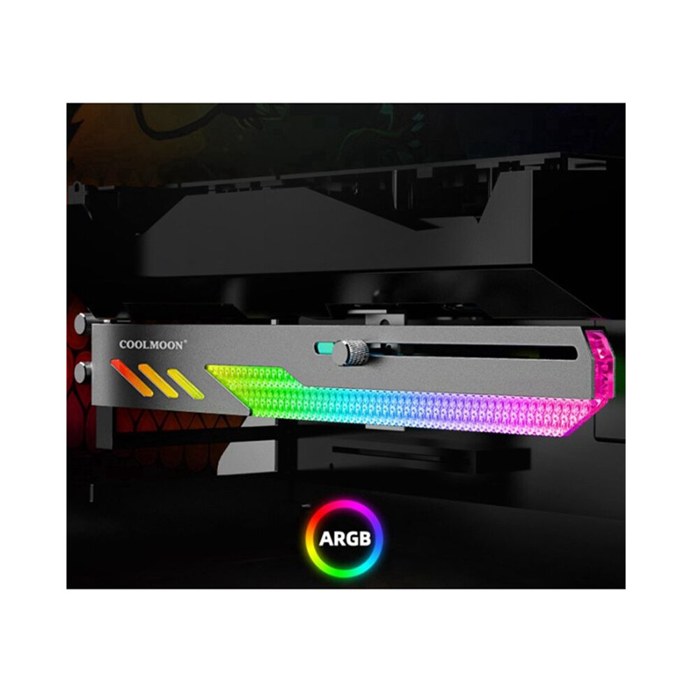 Gt8 Vertical Gpu Support Bracket Colorful 5V A-Rgb Computer Graphics Video Card Stand Holder, White 4854171181442