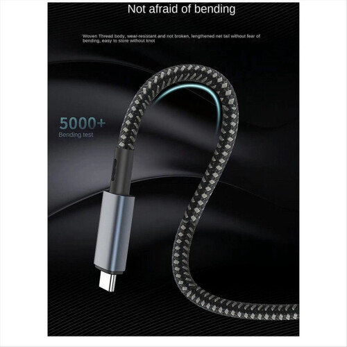 USB C Cable with LED Display Supports 8K Video 40Gbps 240W Charging 1