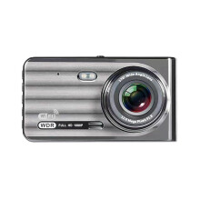 4Inch 1080P Dual Lens Touchable Screen Car Recorder with Back-Up Camera Function HD Night Vision for