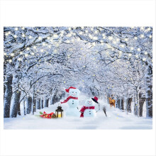 210 x 150 cm Winter-Schnee-Hintergrundstoff, Schneeflocken, Weihnachtsbaum, Glitzer, Weiß, Party-Fotografie-Hintergründe, A