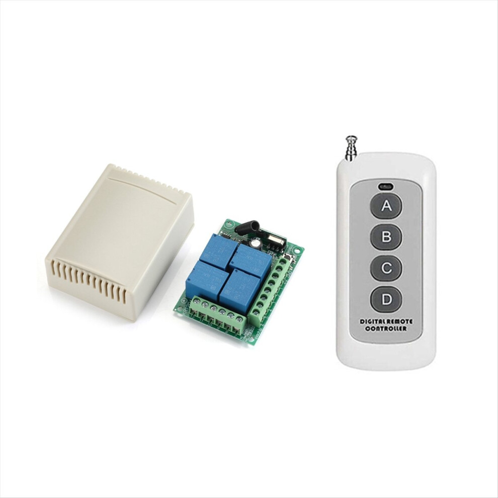 Wireless Remote Control Switch With 4 Channel 433Mhz Garage 4854171187949