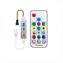 17-Tasten-Fantasy-Musiklampe mit Gürtelsteuerung, DC-Kopf, farbenfroher 5-24V-LED-Niederdruck-Lichtstreifen