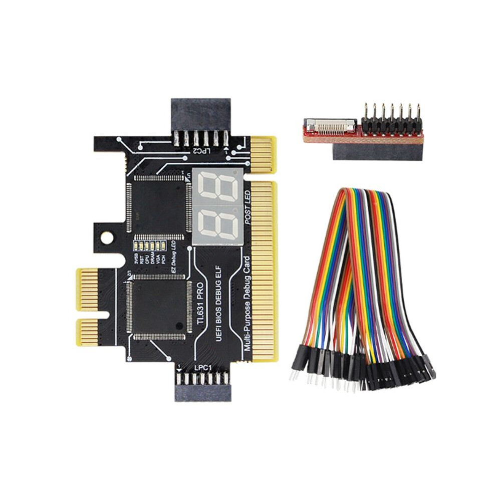 Analyzer Lpc Debug Card Pci Pci-E Post Test Kit Motherboard Diagnostic J04 4854171174031