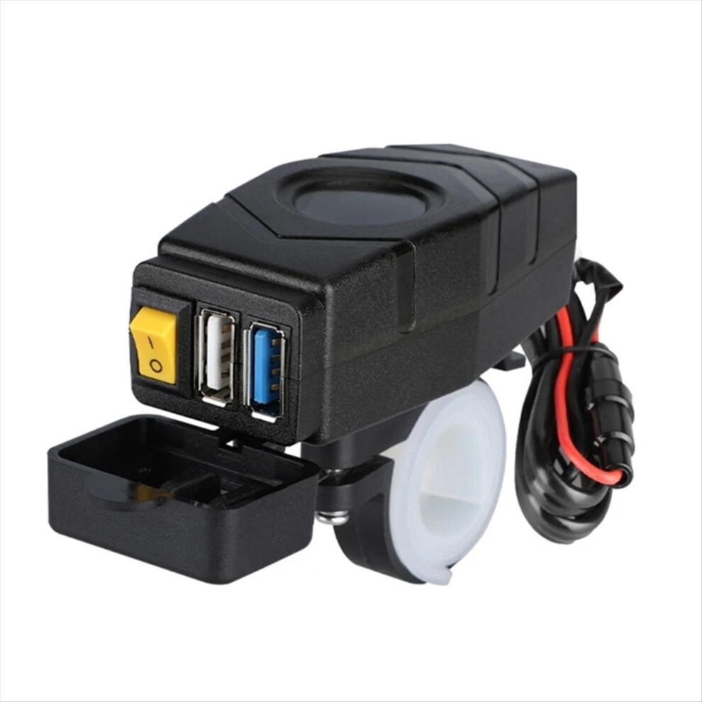 Photos - Climbing Gear C1FB 20-80V E-Bike Handlebar USB Charger 24V 36V 48V 60V QC3.0 Quick Adapter(Green Light)