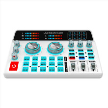 H9 Audiomixer USB Externe Soundkarte Headset Mikrofon Live-Übertragung für Mobiltelefon Computer