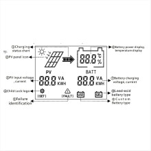 MPPT 600W Solar Boost Charge Controller for 24V 36V 48V 60V 72V Battery Charger Digital