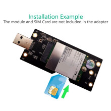 NGFF-Modul zu SIM mit USB 3.0 3G/4G/5G-Kartensteckplatz, tragbarer Adapter