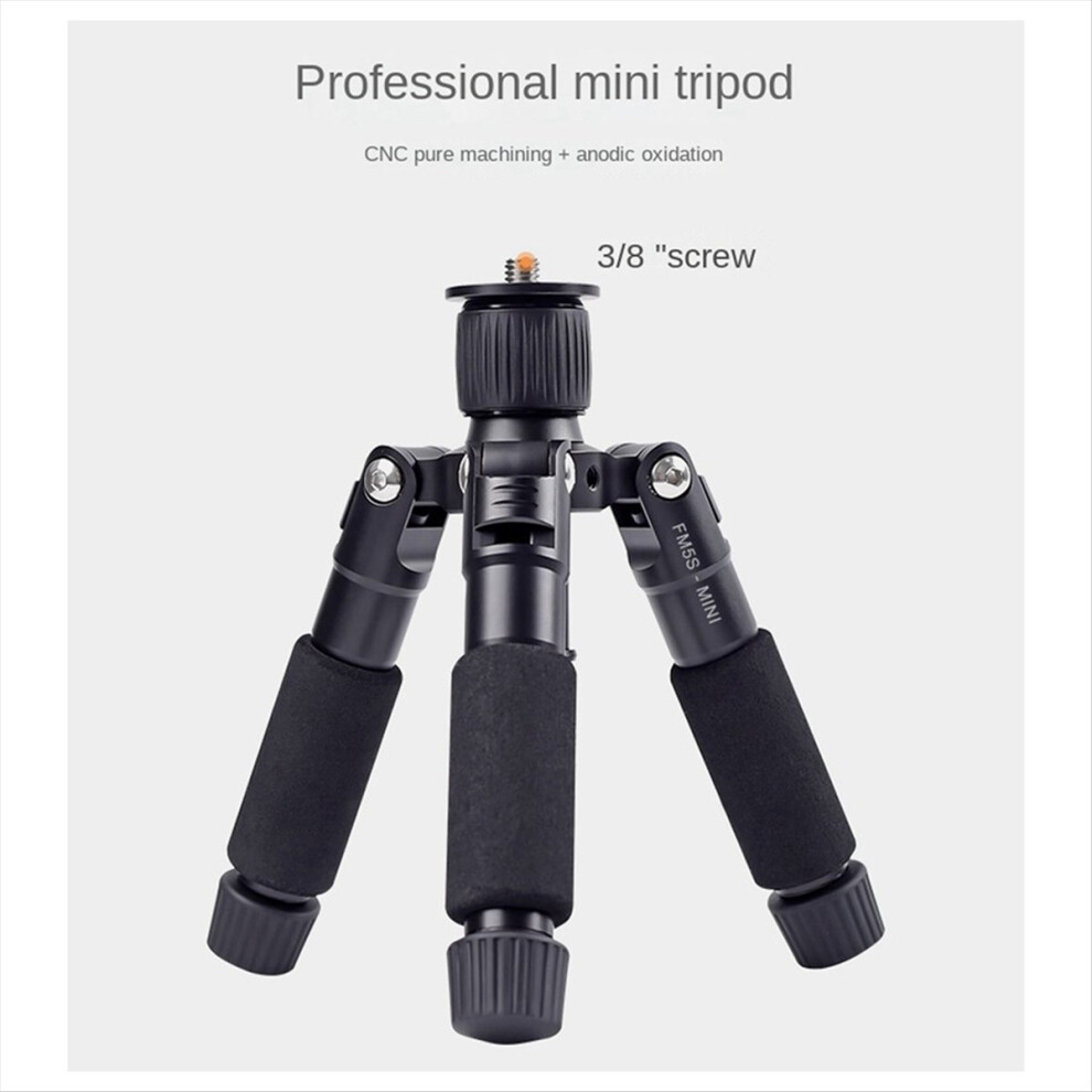 Mini Desktop Tripod Portable Slr Camera Mobile Phone Straight Broadcast Photo Stand- & Black/Silver 4854171187697