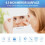 LED Vibration Alarm Clock Multifunctional Dual USB Charging Mute Bedside Automatically Adjust Brightness White 6