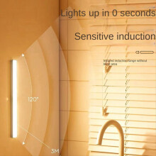 Kabellose LED-Nachtleuchte mit Bewegungsmelder, Schranklampe für Küche, Schlafzimmer, Weiß