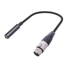 XLR-auf-6,35-mm-Klinkenkabel, symmetrischer 6,35-mm-Stereo-Audioadapter (weiblich), 3-poliges 6,35-mm-Klinkensteckerkabel