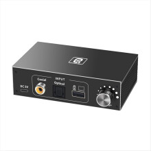 192-kHz-HiFi-Audio-Decoder Digital-Analog-Wandler-Adapter TV optisch koaxial USB OTG Kopfhörerverstärker – EU-Stecker