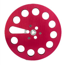 Neue analoge Audio-Bandspule, 7 Zoll x 1/4 Zoll, Metall, - Nabe offen, Aluminium-Aufwickelvorrichtung, 7 Zoll (rot)
