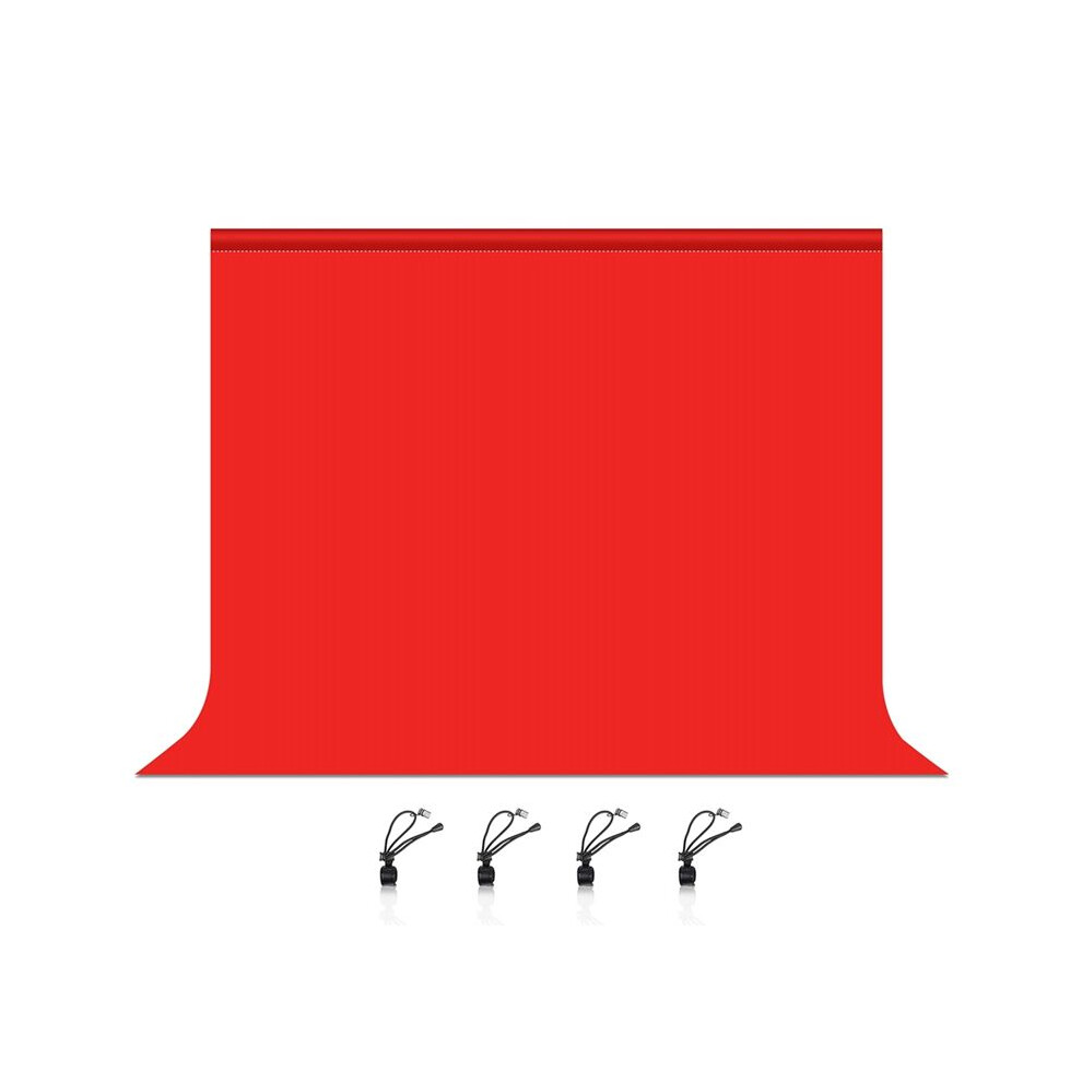 3X2m Photography Background Cloth Studio Live Portrait Keyless Multifunctional Photo Cloth, Red 4854171107060