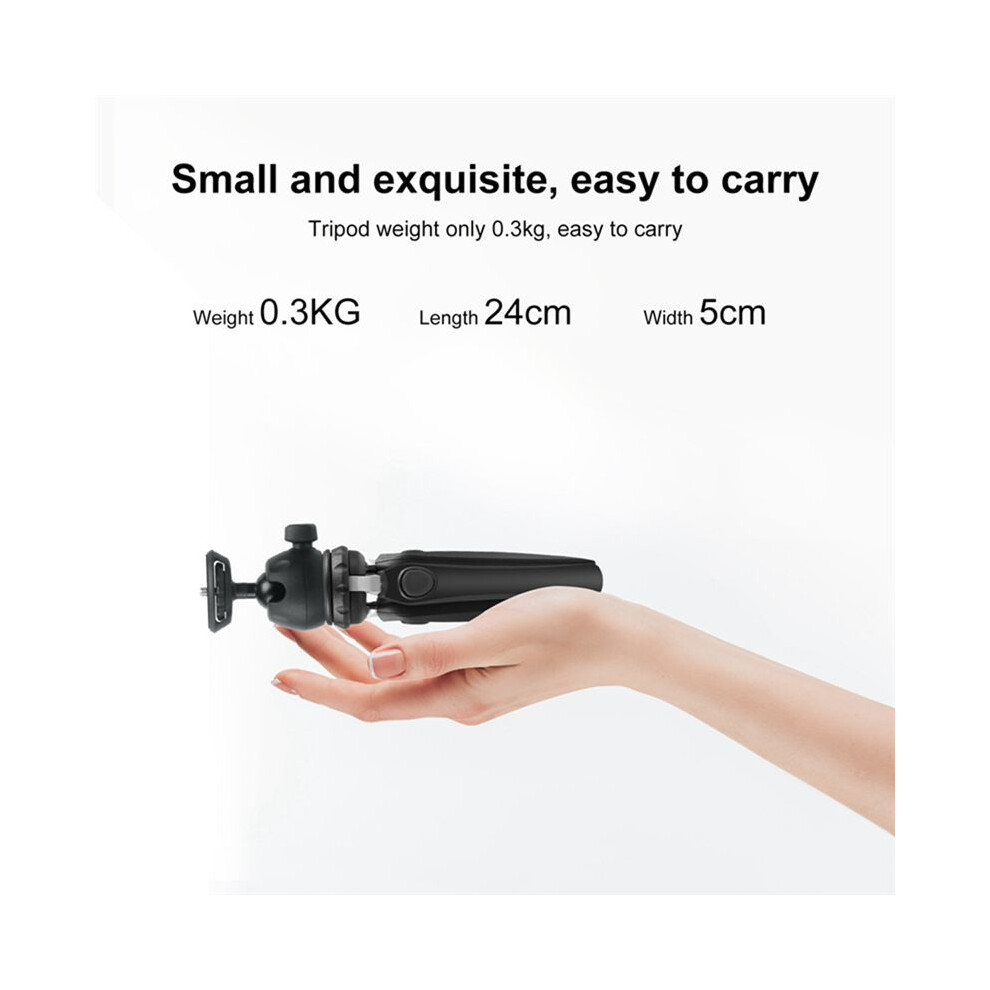 Multifunctional Portable Mini Bracket Vlog Live Stabilizer Tripod With Phone Clip Steady Shot Anti-Shake Bracket, Black 4854171176011
