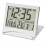 Digital Travel Alarm Clock - Foldable Calendar Temperature Timer LCD Weather Forecast Battery Powered 1
