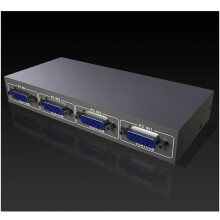 VGA-KVM-Switch mit 4 Ports, Video-Switcher, Split-Screen-HD-Display-Enhancer, Splitter-Adapter für PC, Monitor und Projektor