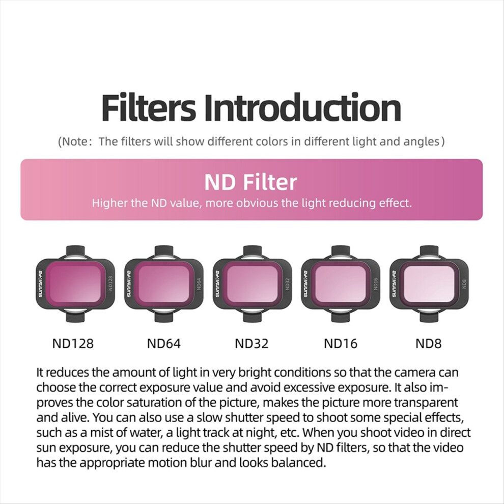 Nd8+Nd16+Nd32+Nd64 Filter Drone For Avata 2 Crossfitter Reduction Accessories Light 4854171131706