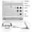 Digital Travel Alarm Clock - Foldable Calendar Temperature Timer LCD Weather Forecast Battery Powered 5
