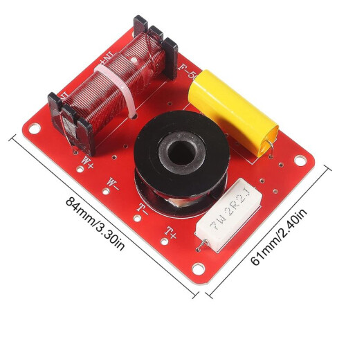 3Pcs 130W 2-Way Speaker System Audio Crossover Filters Frequency Distributor 2