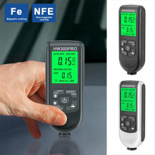 -300PRO Coation Thickness Gauge 0-2000UM Car Paint Film Tester Automotive Meter-Black