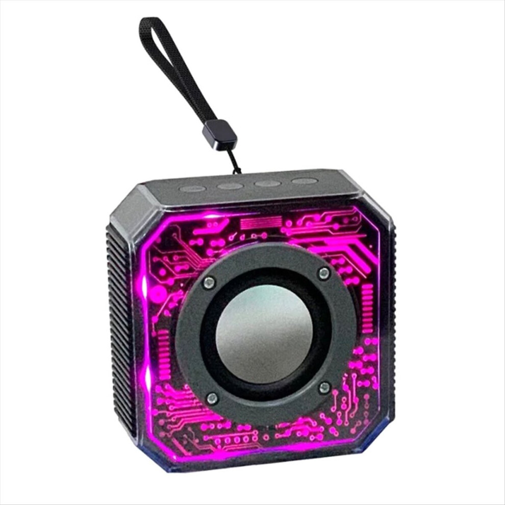 Transparent Mecha Bluetooth Speaker Rgb Pickup Outdoor Portable Home Lantern Small Mini Black 4854171199157