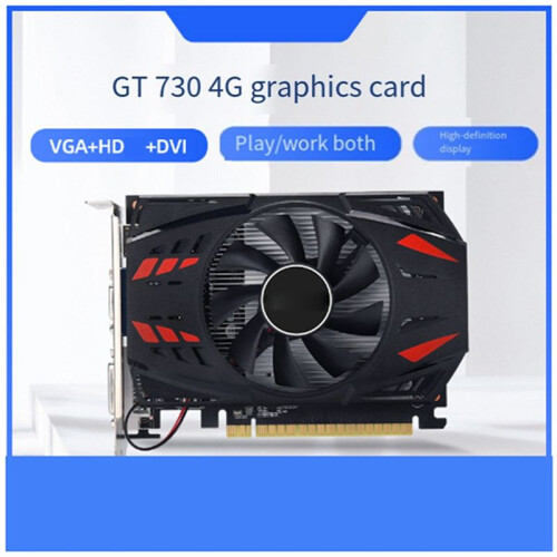GT730 4G Game Graphics Card Fan Cooling Desktop Computer Home Office HD Display Interface 2