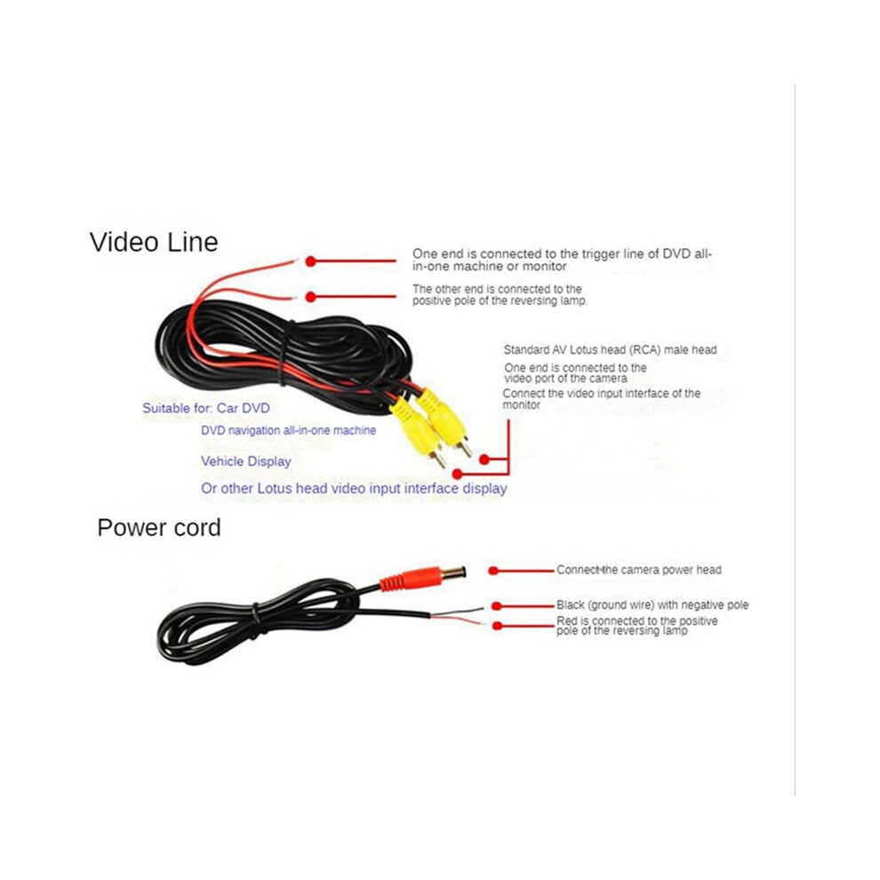 Rear View Camera Wide Degree 4.3Inch Tft Lcd Display Or Monitor Waterproof Night Vision Reversing Backup, 4854171181596