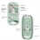 Transparent Magnetic Triple Mode Bluetooth Compatible 2.4G Wireless Mouse One-Click Desktop Type-C Rechargeable(Green) 6
