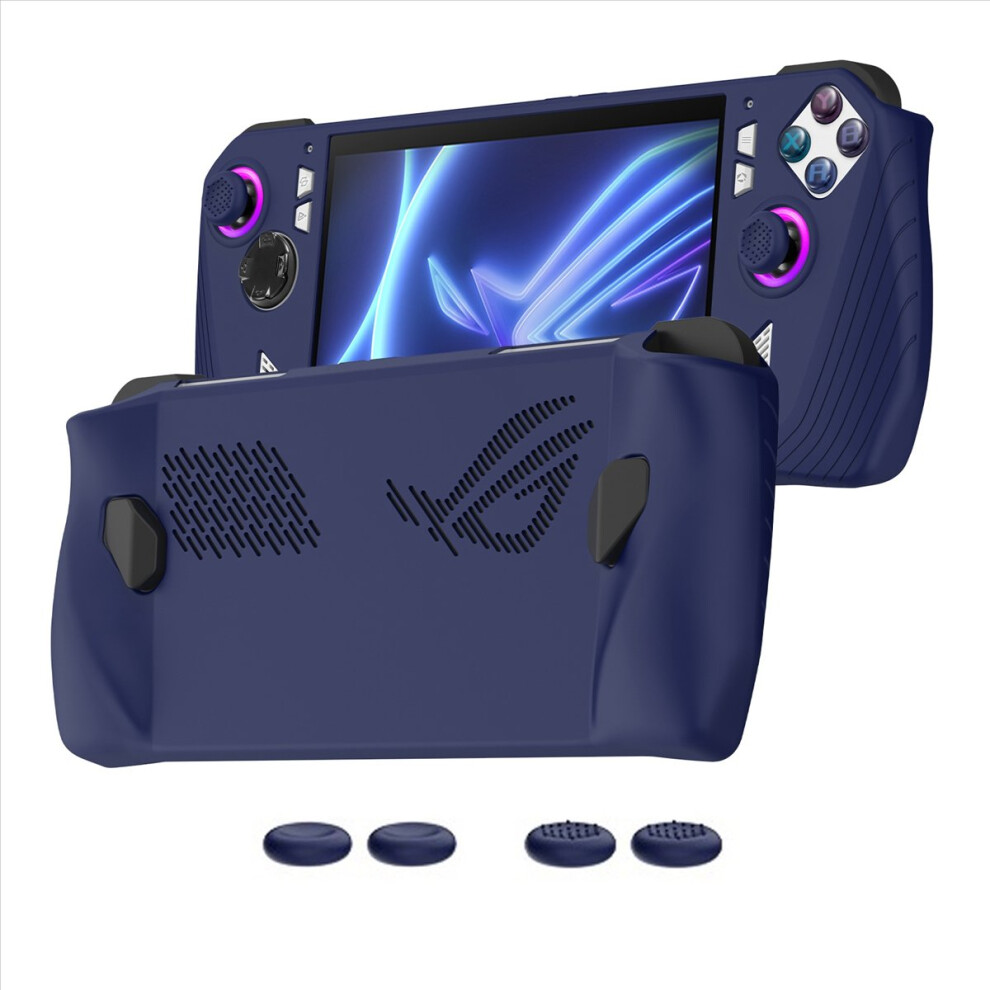 For Ally Handheld Game Console All-Inclusive Silicone Protective Case Anti-Drop Case, Blue 4854171191304