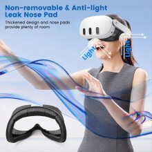 Interface Set for 3 Accessories, PU Foam Face Cover, Silicone Shell Protective, Camera Lens Protector