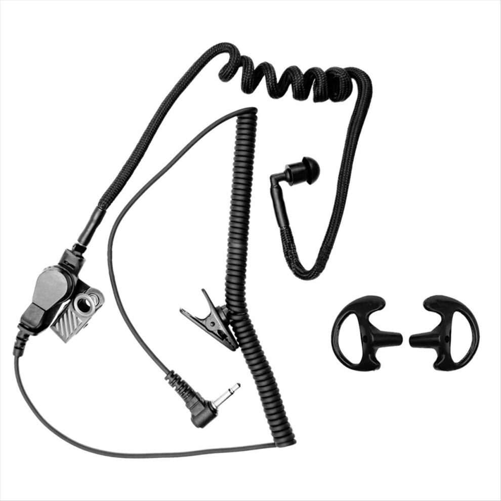 3.5Mm Monaural Earphone Spring Air Tube Replacement Walkie Talkie Earplug For Radio Earpiece Headset A 4854171147608