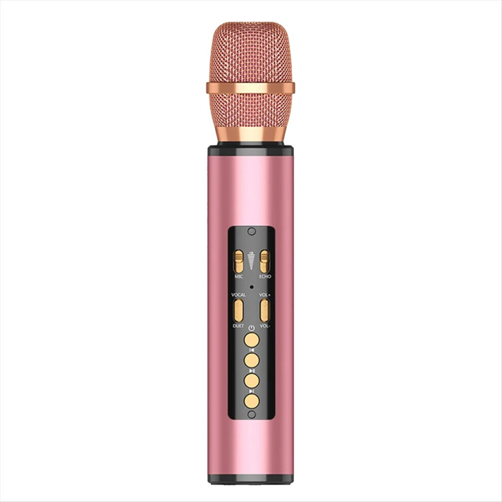 Wireless With Bluetooth Speaker Home Party Performance Singing Microphone For Kids- Pink 4854171191748