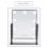 US Plug LED Live Mirror 15 Lights Standing Folding Vanity Compact Cosmetic with Touch Dimmer Switch,White 2