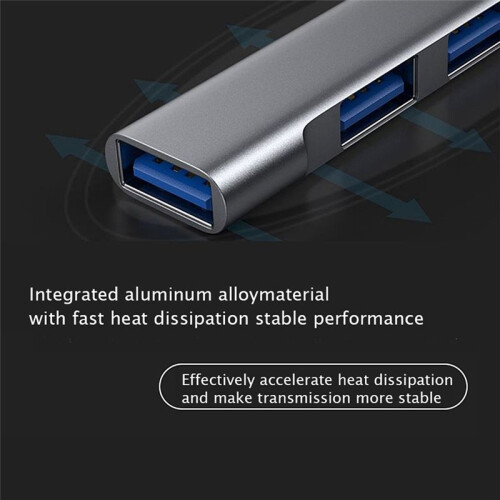 4 USB 2.0/USB 3.0 HUB Docking Adapter 5Gbps High Speed Transmission Multi-Port Splitter Expander for PC Computer 1
