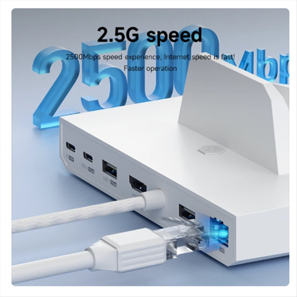 For Ally//Switch/Oled Dock 6 In 1 Universal Docking Station With 4K 2.5G Rj45 100W Pd Rgb Hub(B) Light 4854171120533