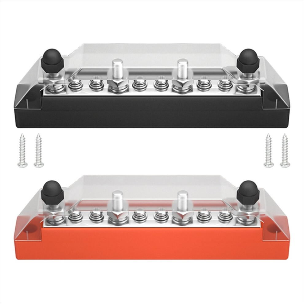 Positive And Negative Bus Power Supply 12V Distribution Block /M6 Automotive Terminal Stud Marine Red/Black 4854171104557