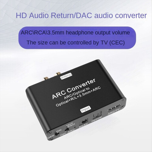 Compatible Audio Returner ARC Function Optical Fiber Digital Conversion Analog Signal Converter 1