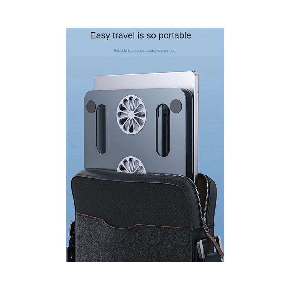 Portable Convenient Laptop Stand Riser Adjustable With Cooling Fans Holder Foldable Bracket,B 4854171169501